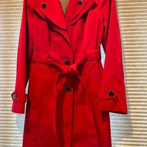 Gorgeous Red Calvin Klein Dress Raincoat